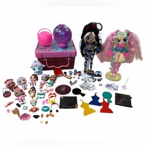 L.O.L Surprise, L.O.L OMG 10" Dolls, Carrying Case And Accessory Lot